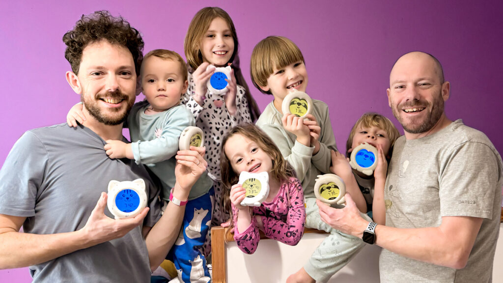 Dave Law, Rob Law and their kids, co-founders of Zeepy