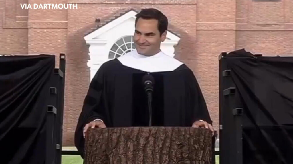 Roger Federer commencement address at Dartmouth College