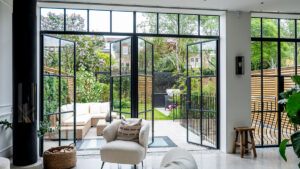 Crittall windows in a home