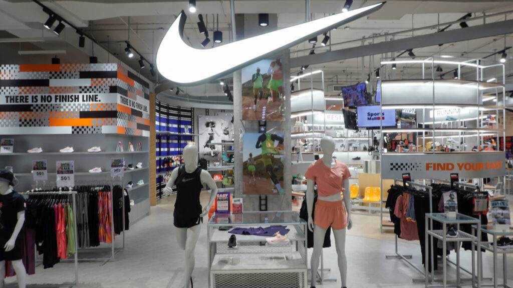 Nike store is a fashion and sporting goods store