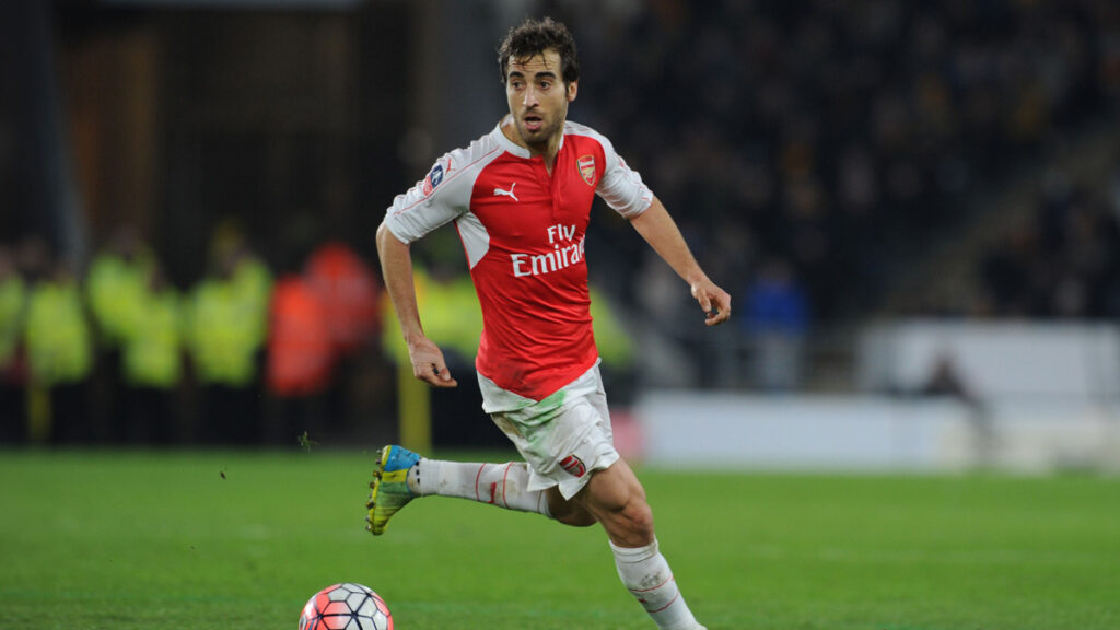 Mathieu Flamini of Arsenal during the Emirates FA Cup 5th Round replay between Hull City and Arsenal