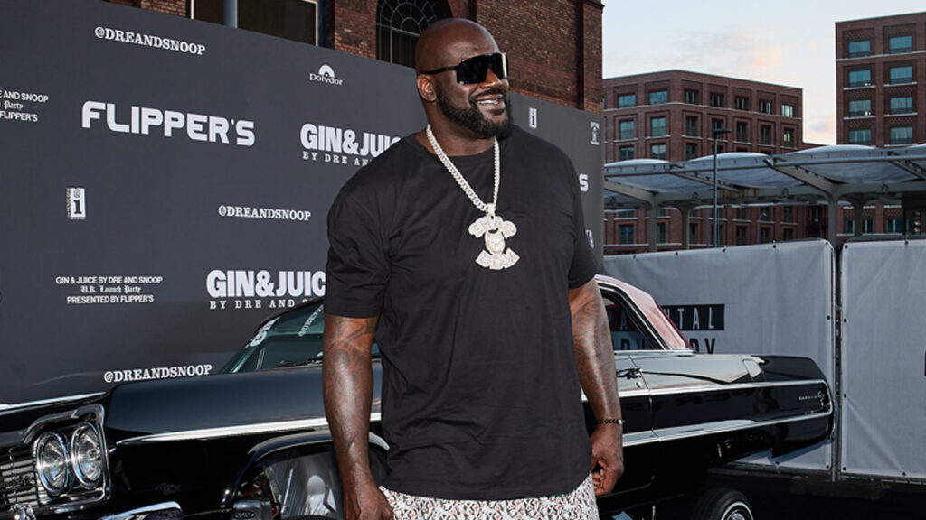 Shaquille O'Neal at the UK Launch of 'Gin & Juice By Dre and Snoop' at Flipper's Roller Boogie Palace