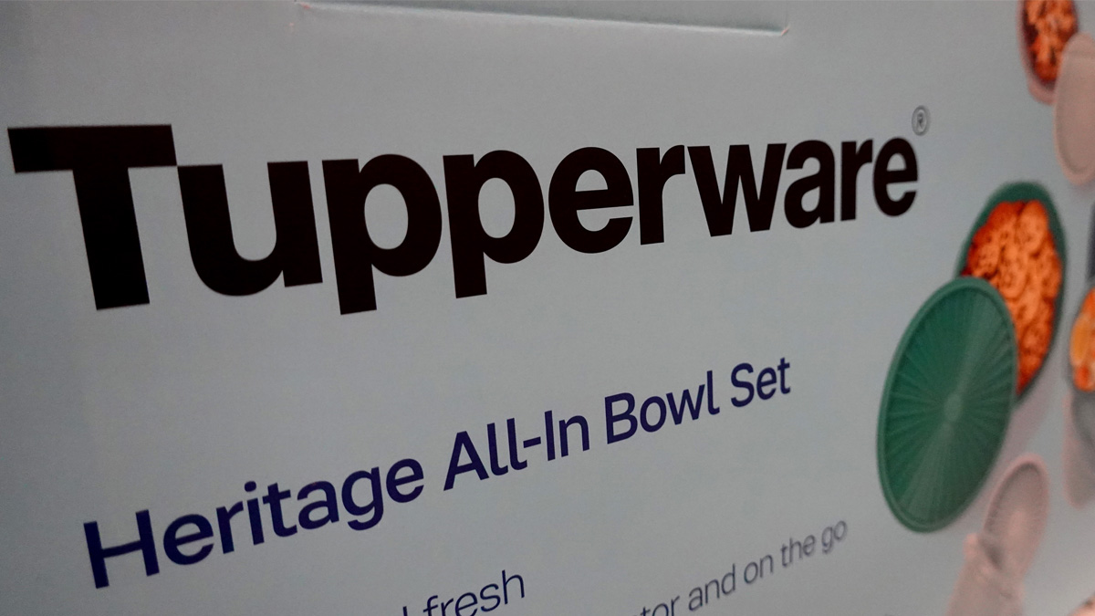 Tupperware products are offered for sale at a retail store