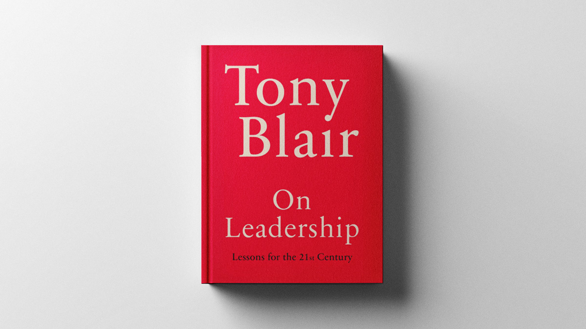 Tony Blair On Leadership book mockup