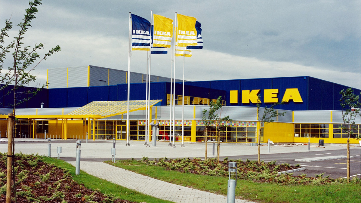 Ikea's first UK store in Warrington in 1987