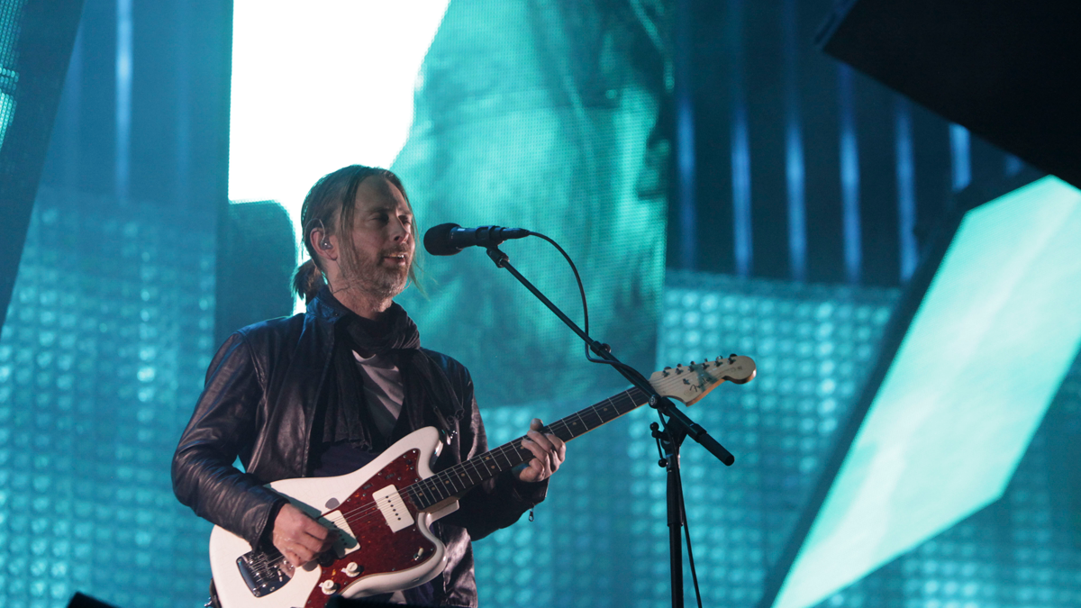 Thom Yorke of Radiohead performs at a concert in Mexico City