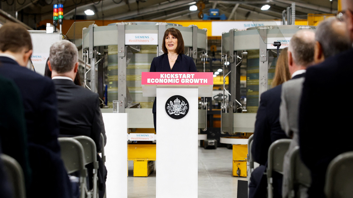 Chancellor Rachel Reeves delivers speech on economic growth