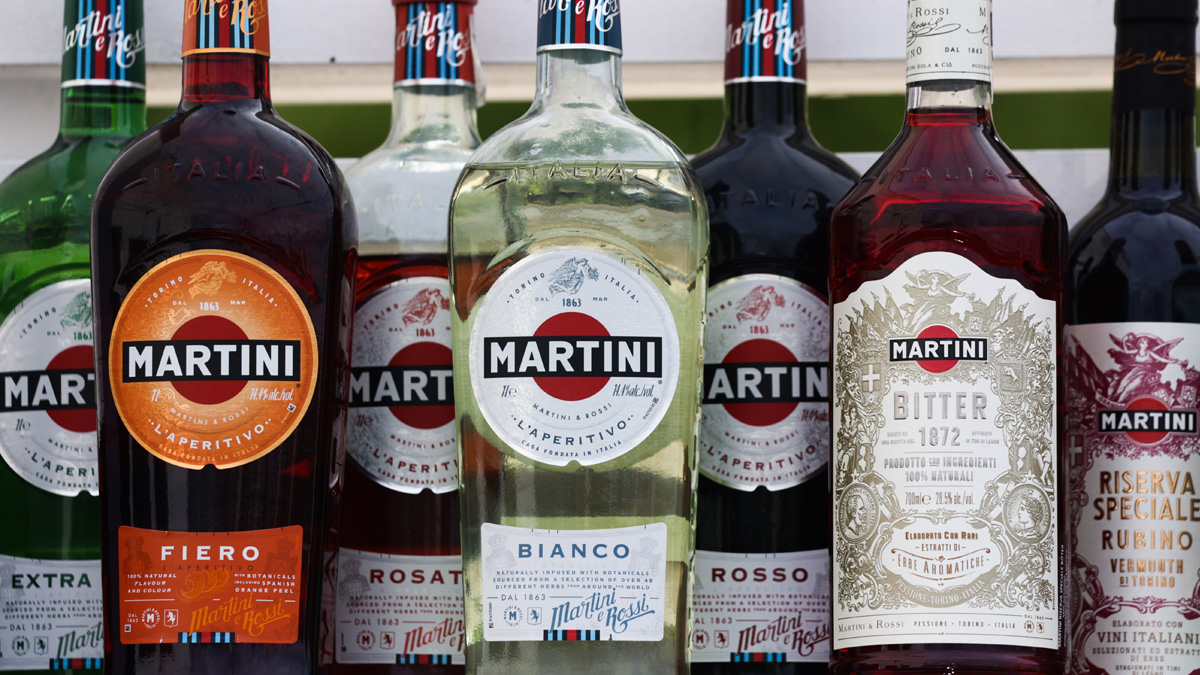 Martini bottles